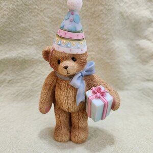 2002 Cherished Teddies LETS CELEBRATE Birthday Figurine  VINTAGE
